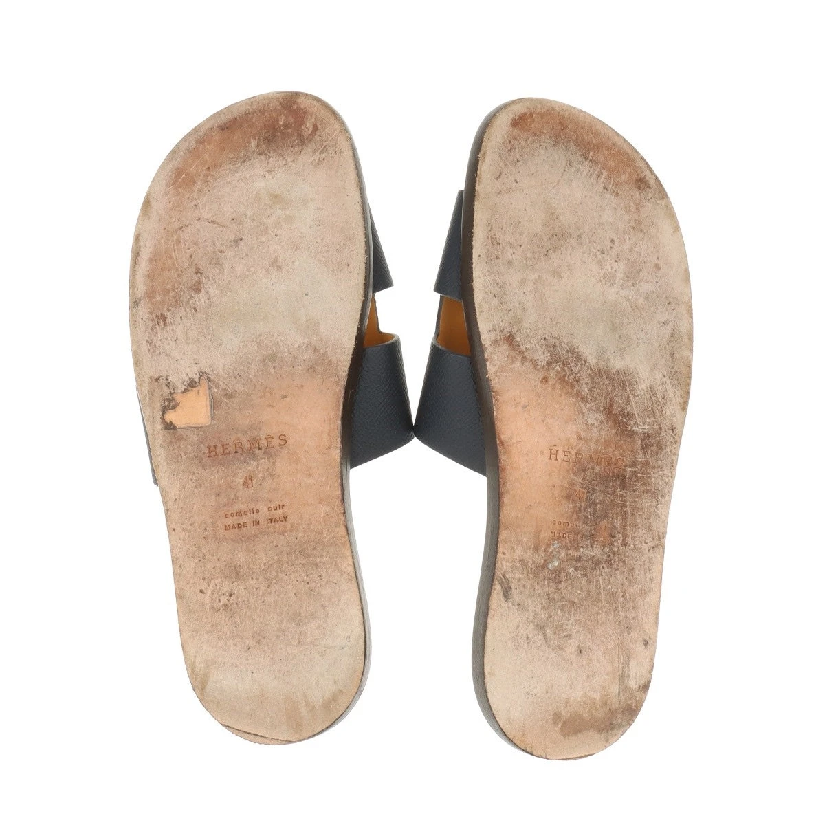 HERMES イズミール メンズ ネイビー サンダル 41 【公式通販】