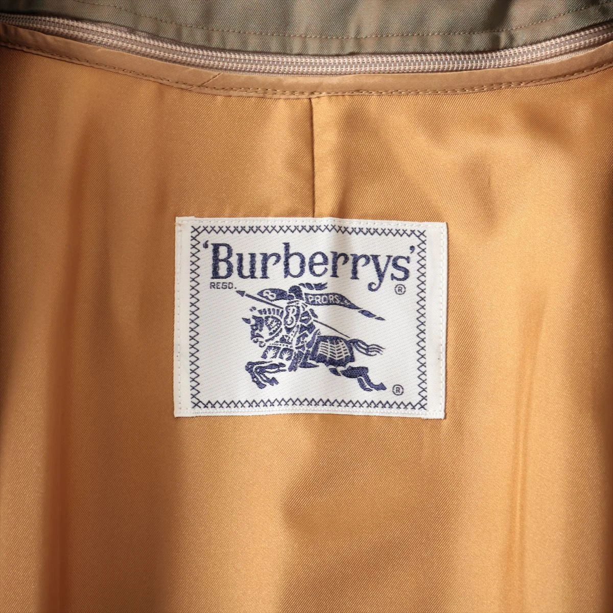 バーバリーズ コットン トレンチコート 7AB2 レディース カーキ