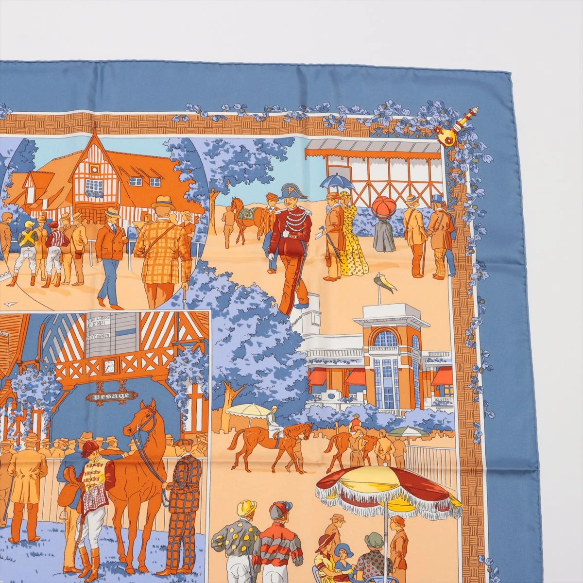 エルメス カレ90 Un siecle de courses Deauville ドーヴィル