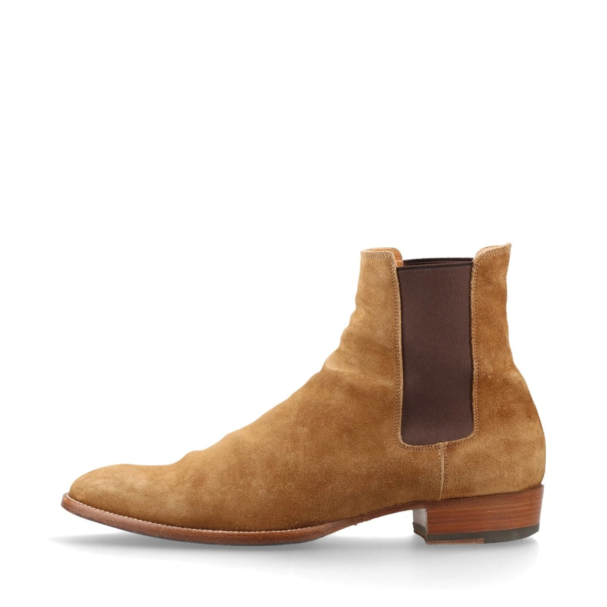 サンローランパリ スウェードサイドゴア チェルシーブーツ　ベージュ　43 箱付き SAINT LAURENT - SAINT LAURENT PARIS サンローランパリ