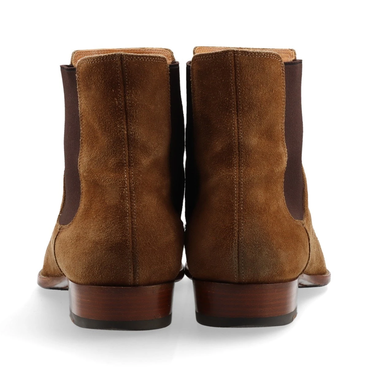 サンローランパリ スエード×ファブリック サイドゴアブーツ 42 メンズ