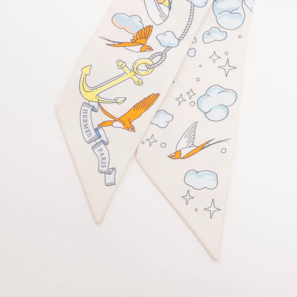 とみーさま専用 エルメス　SUR MON NUAGE 私の雲 ツイリー エルメス ツイリー Sur Mon Nuage 私の雲 スカーフ シルク