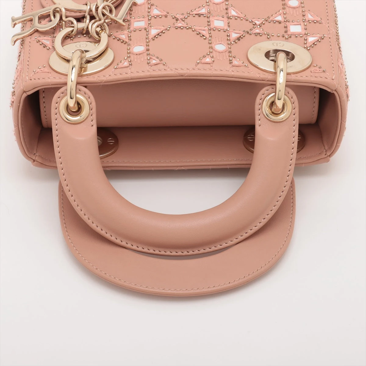 クリスチャンディオール レディディオール ミニ カナージュ レザー