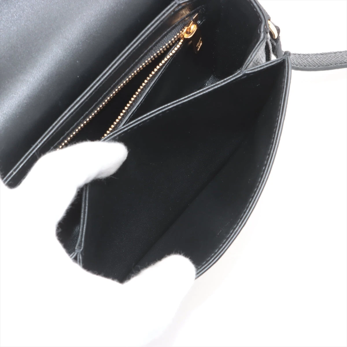 【美品】セリーヌ ショルダーバッグ リザード レザー トリオンフ金具 CELINE トリオンフ ショルダーバッグ(リザード)