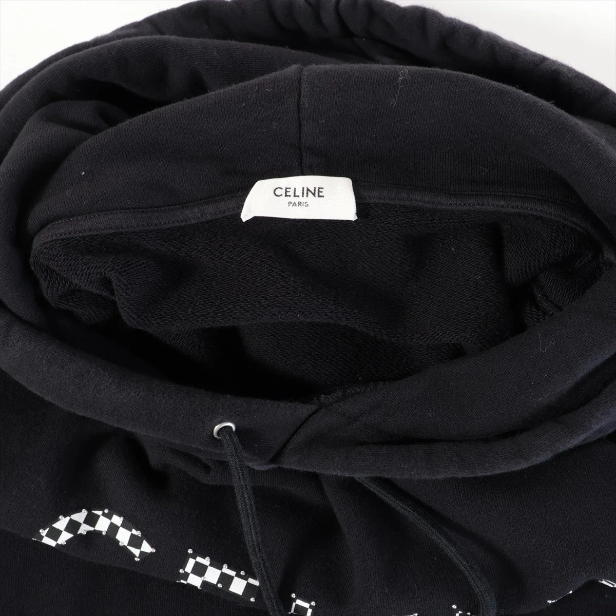 セリーヌ コットン パーカー XL メンズ ブラック 2Y479052H A3138106