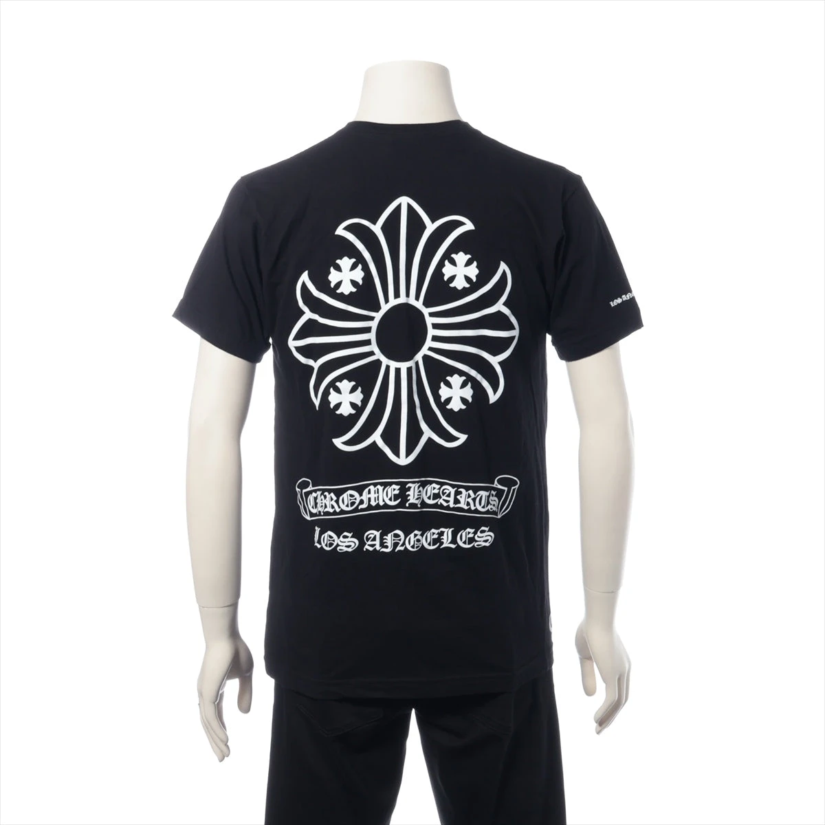 希少♪CH◆ LA限定 CHプラスクロス ロゴ ブラックＴシャツ クロムハーツ CHプラス Tシャツ コットン サイズM ブラック