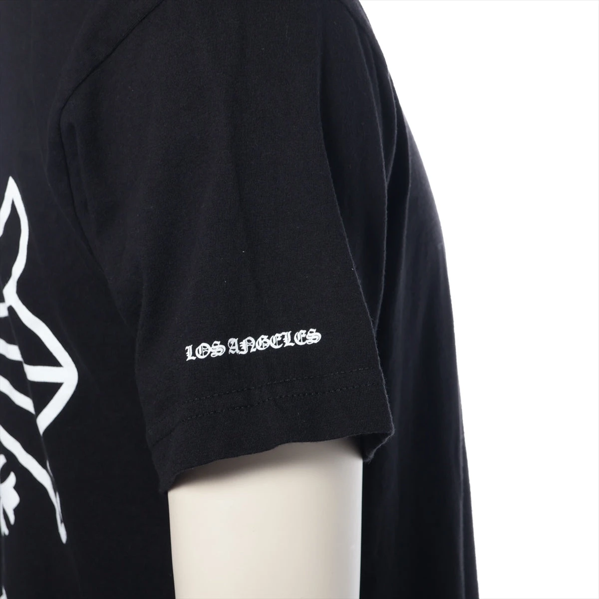 希少♪CH◆ LA限定 CHプラスクロス ロゴ ブラックＴシャツ クロムハーツ CHプラス Tシャツ コットン サイズM ブラック