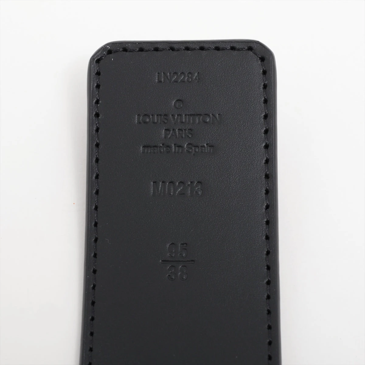 ヴィトン M0213 サンチュールLVイニシアル LN2284 ベルト 95/38 GP×PVC 