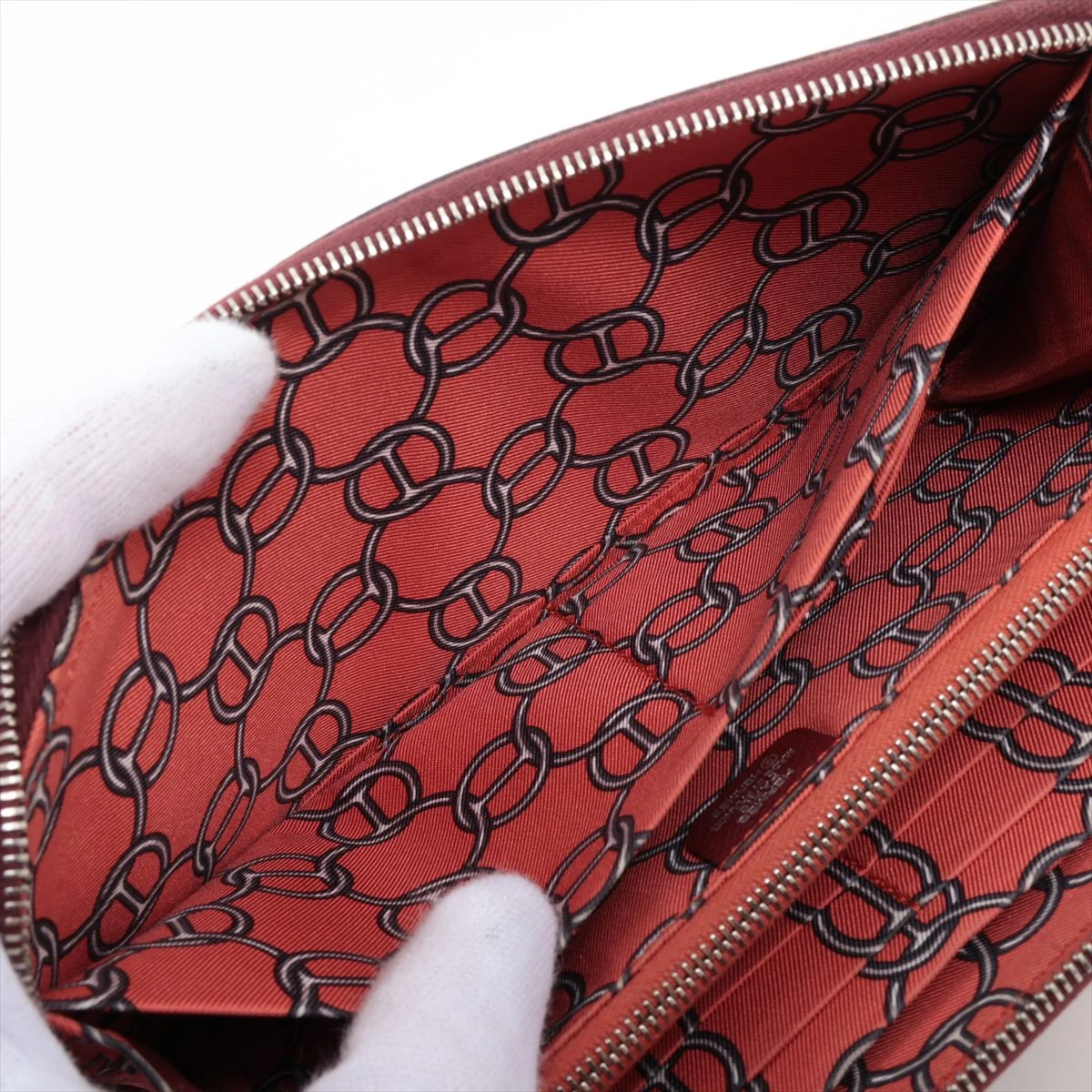 エルメス アザップロングシルクイン ヴォーエプソン ラウンドジップ 