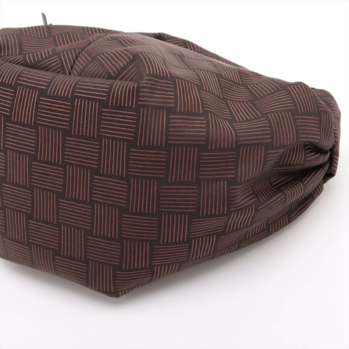 BOTTEGA VENETA ダブルノット ブラック ボッテガヴェネタ ダブルノット ミニ ナイロン ハンドバッグ