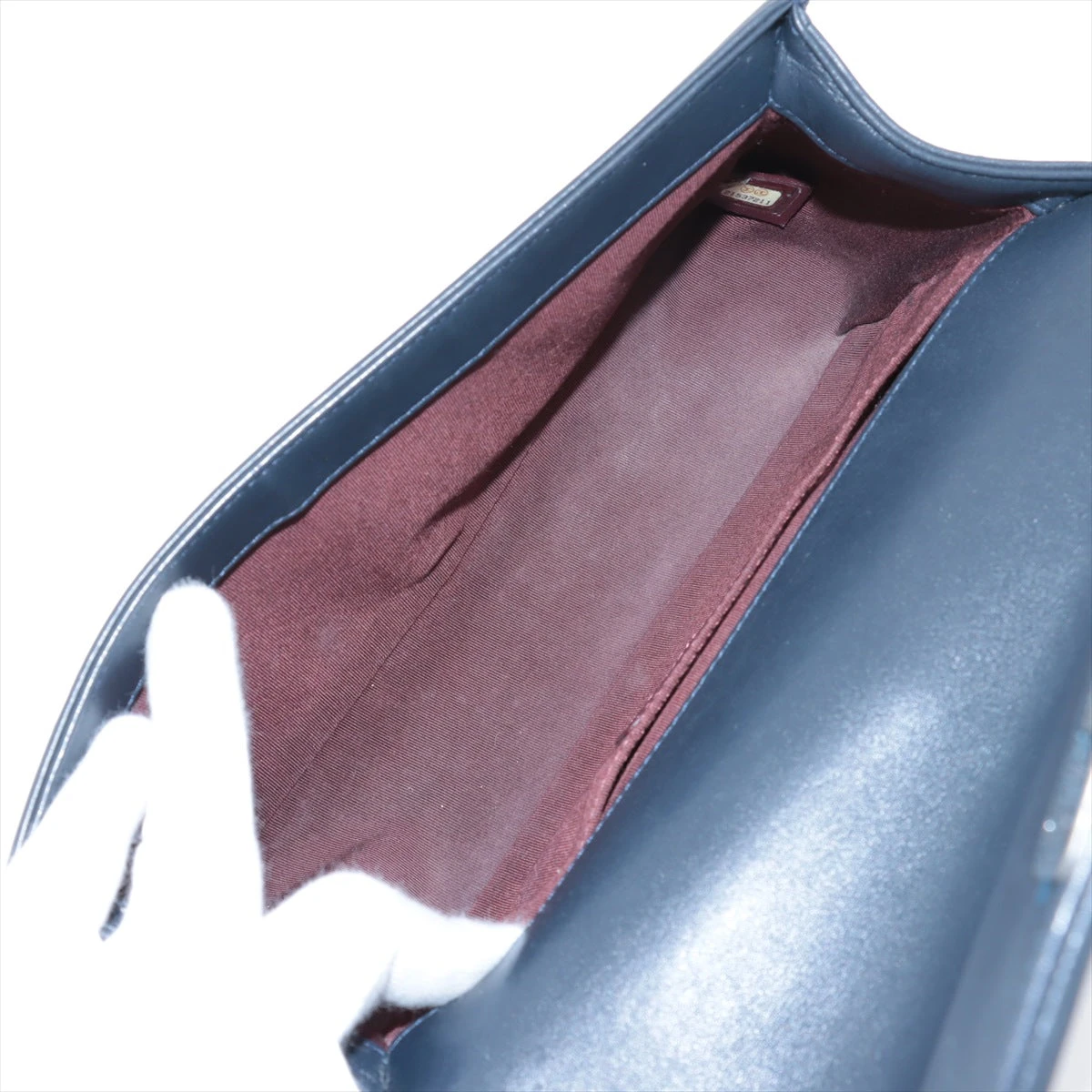 CHANEL ボルドー ネイビー ショルダーバッグ CHANEL ボルドー ネイビー ショルダーバッグ CHANEL シャネル