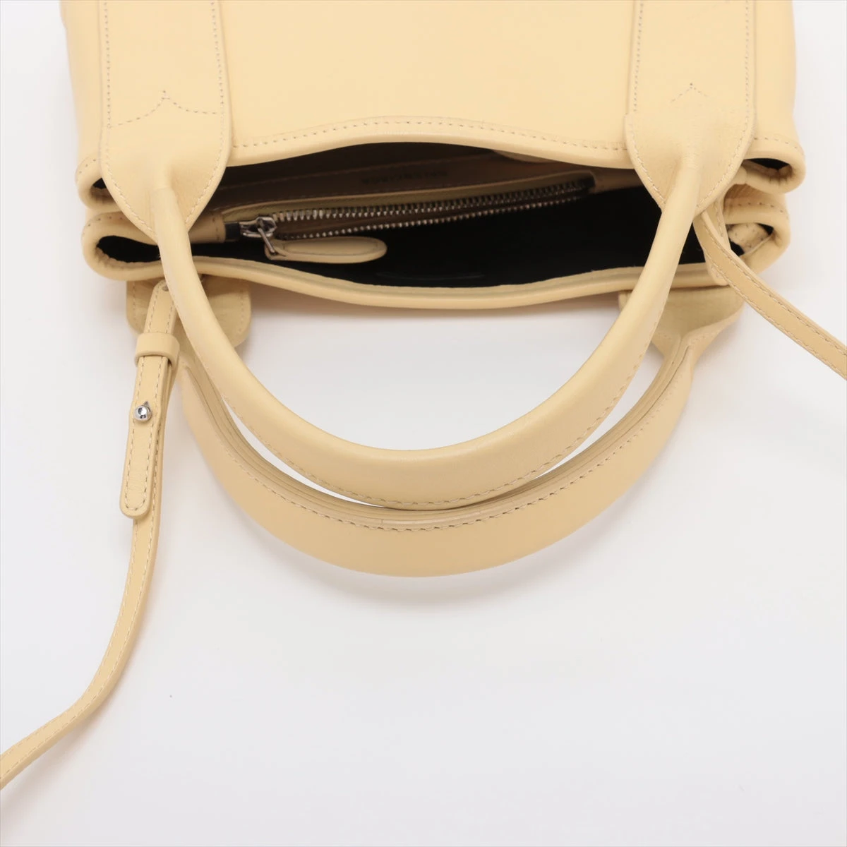 バレンシアガ ネイビーカバスXS レザー 2WAYハンドバッグ