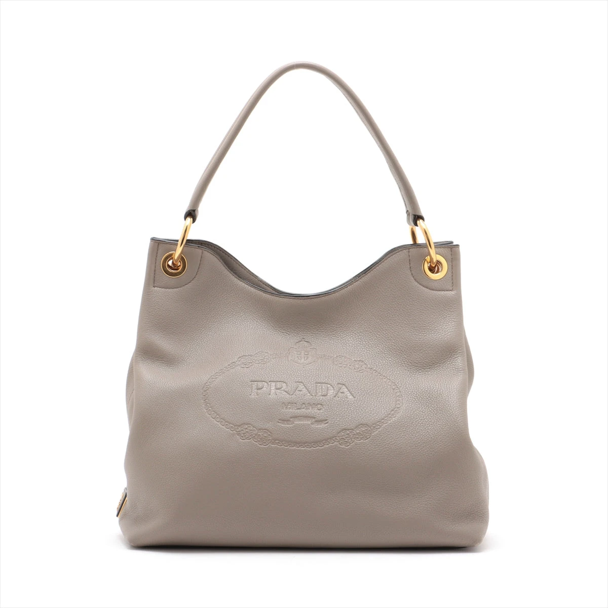 プラダ ヴィッテロフェニックス レザー ショルダーバッグ