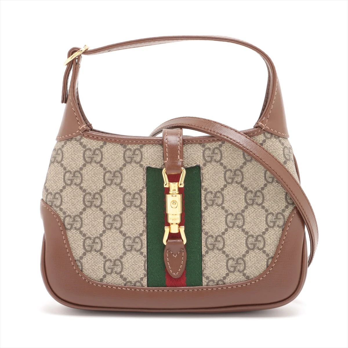 Gucci ベージュ ハンドバッグ　ニュージャッキー　GGスプリーム グッチ ジャッキー1961 GGスプリーム ショルダーバッグ ベージュ