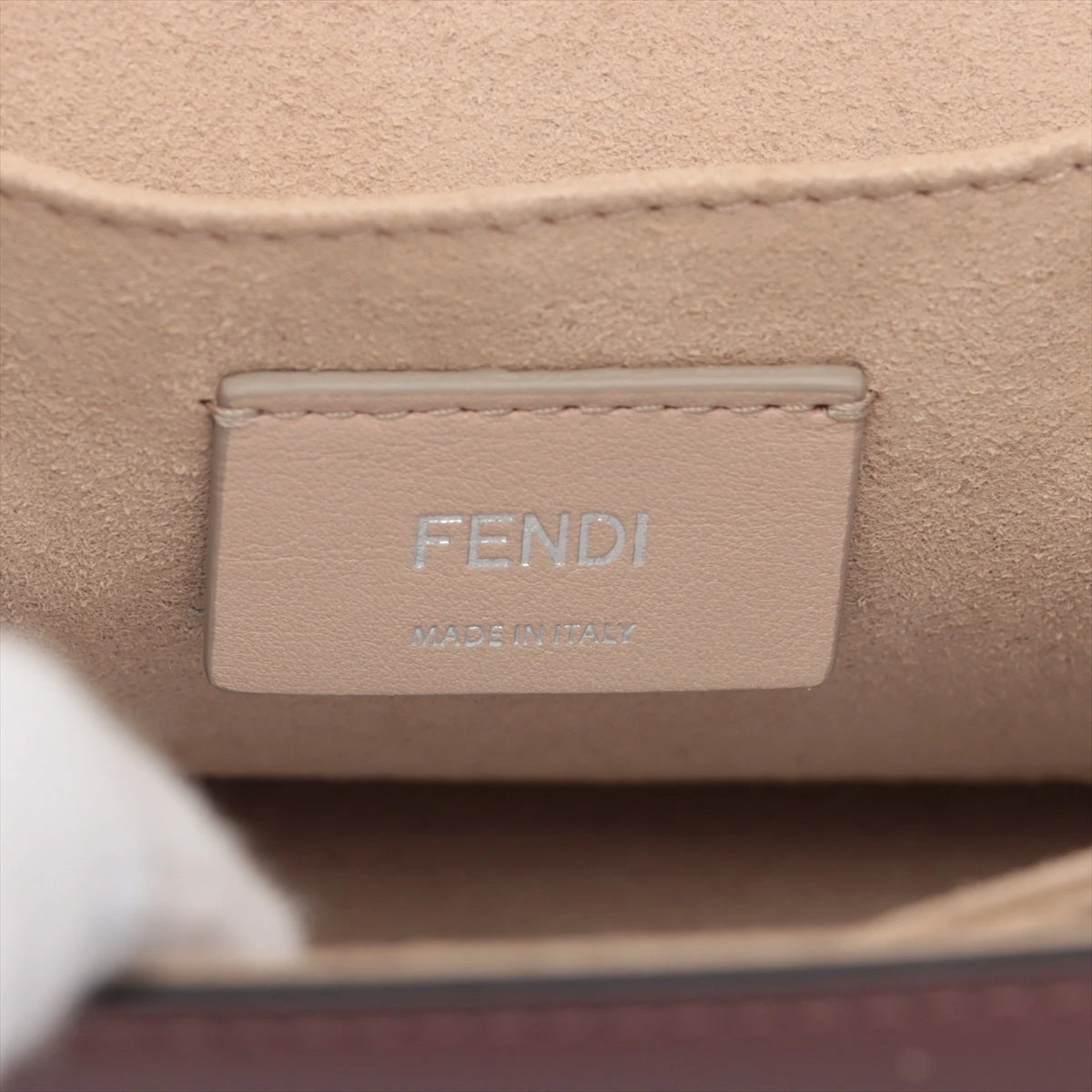 フェンディ キャナイ レザー 2WAYショルダーバッグ ピンク 8BT283 
