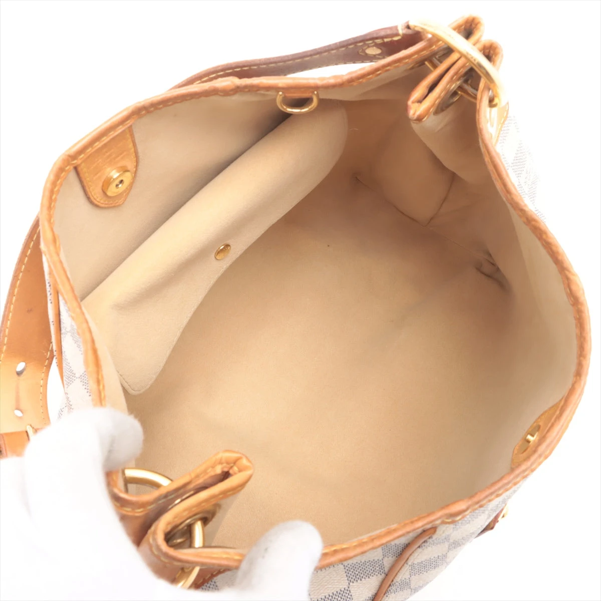 ルイヴィトン ダミエ アズール ガリエラPM N55215 ホワイト ヴィトン ダミエアズール ガリエラPM N55215 A3132085｜中古