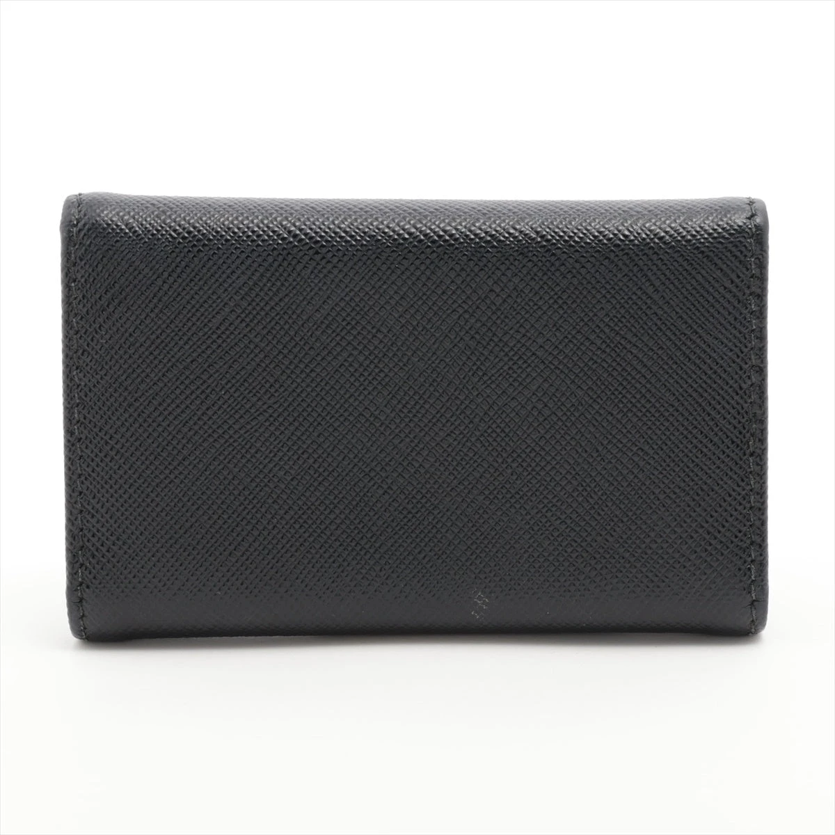 プラダ 4連キーケース サフィアーノレザー 黒 ピンク 40800064711