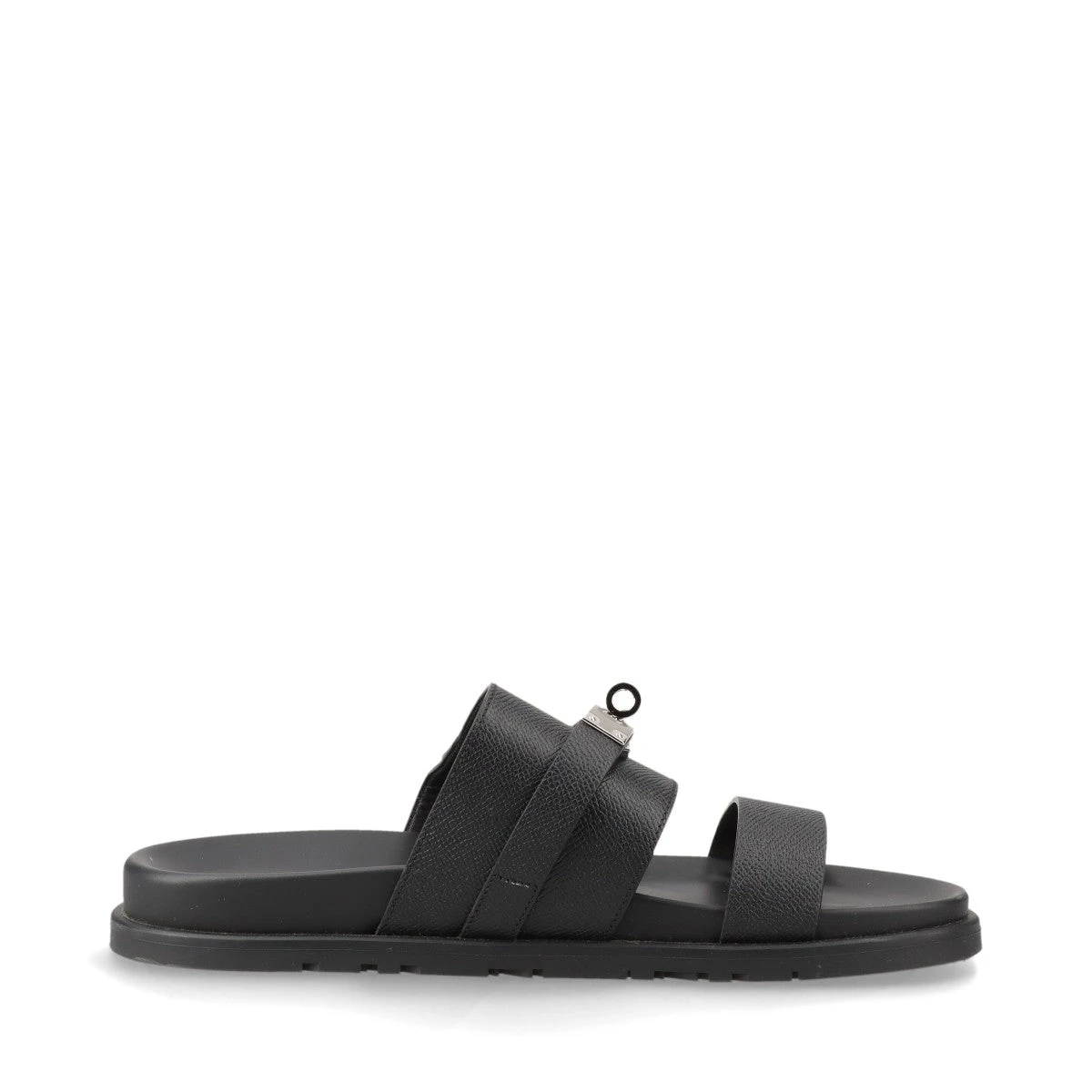 Hermsエルメス革靴レザーサンダル サンダル sandal 41 メンズ エルメス ジャクソン レザー サンダル 41 メンズ ブラック