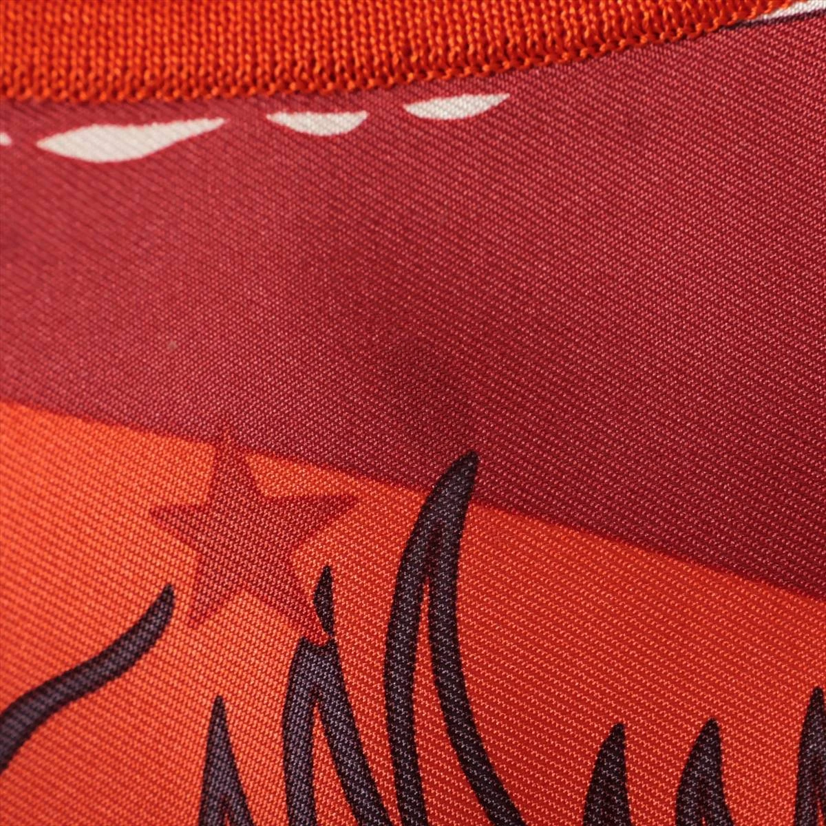 エルメスシルクワンピース オレンジブラウン38