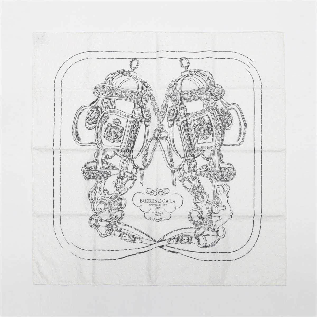 エルメス カレ70 BRIDES de GALA 式典用馬勒 ブロダリーアングレーズ