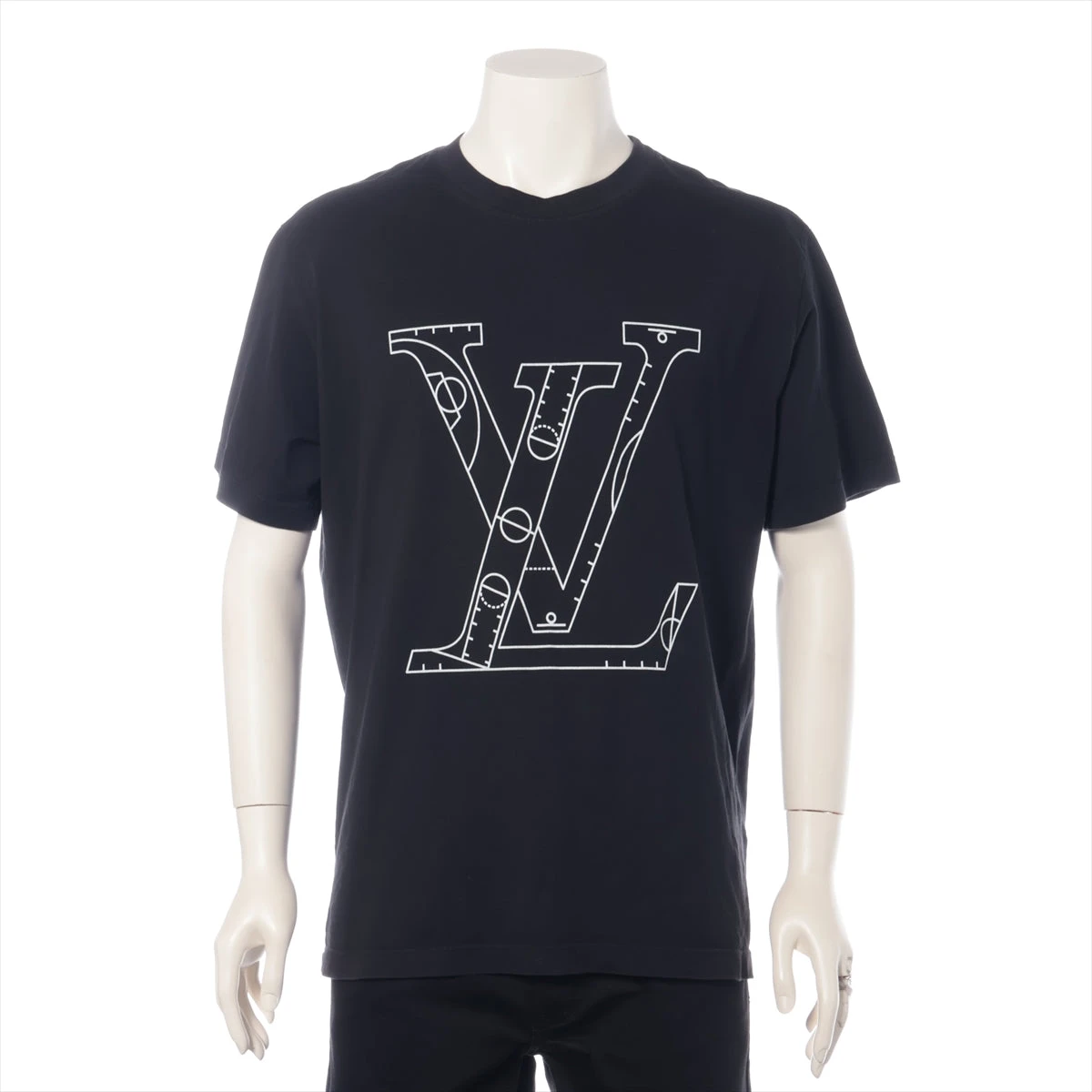 未使用タグ付き！ルイヴィトン［NBA］Tシャツ　プリント　21AW　サイズM ヴィトン×NBA 21AW コットン Tシャツ L メンズ ブラック RM212M ロゴ