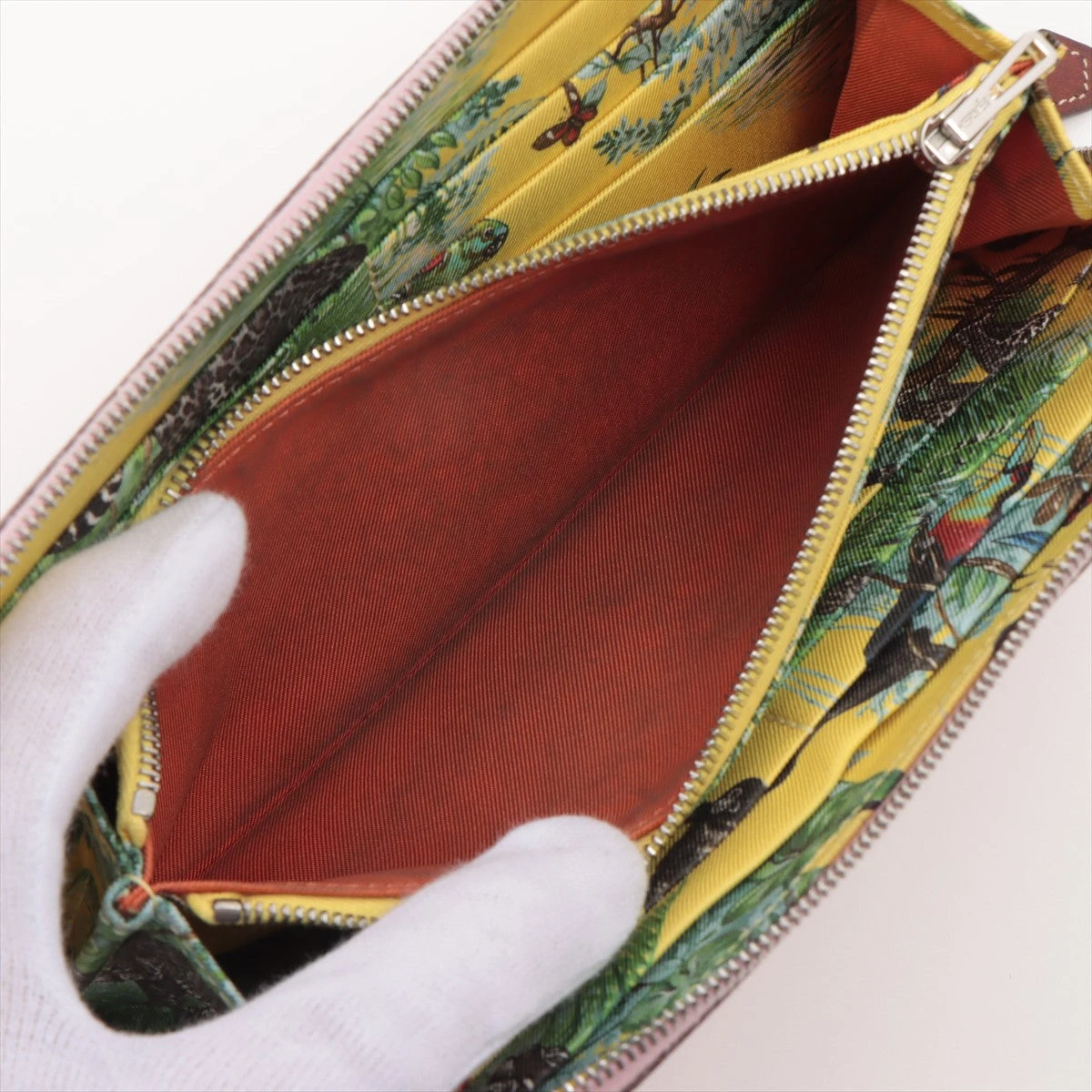 4oa0184】エルメス 長財布/アザップロングシルクイン/A刻印/ヴォー  