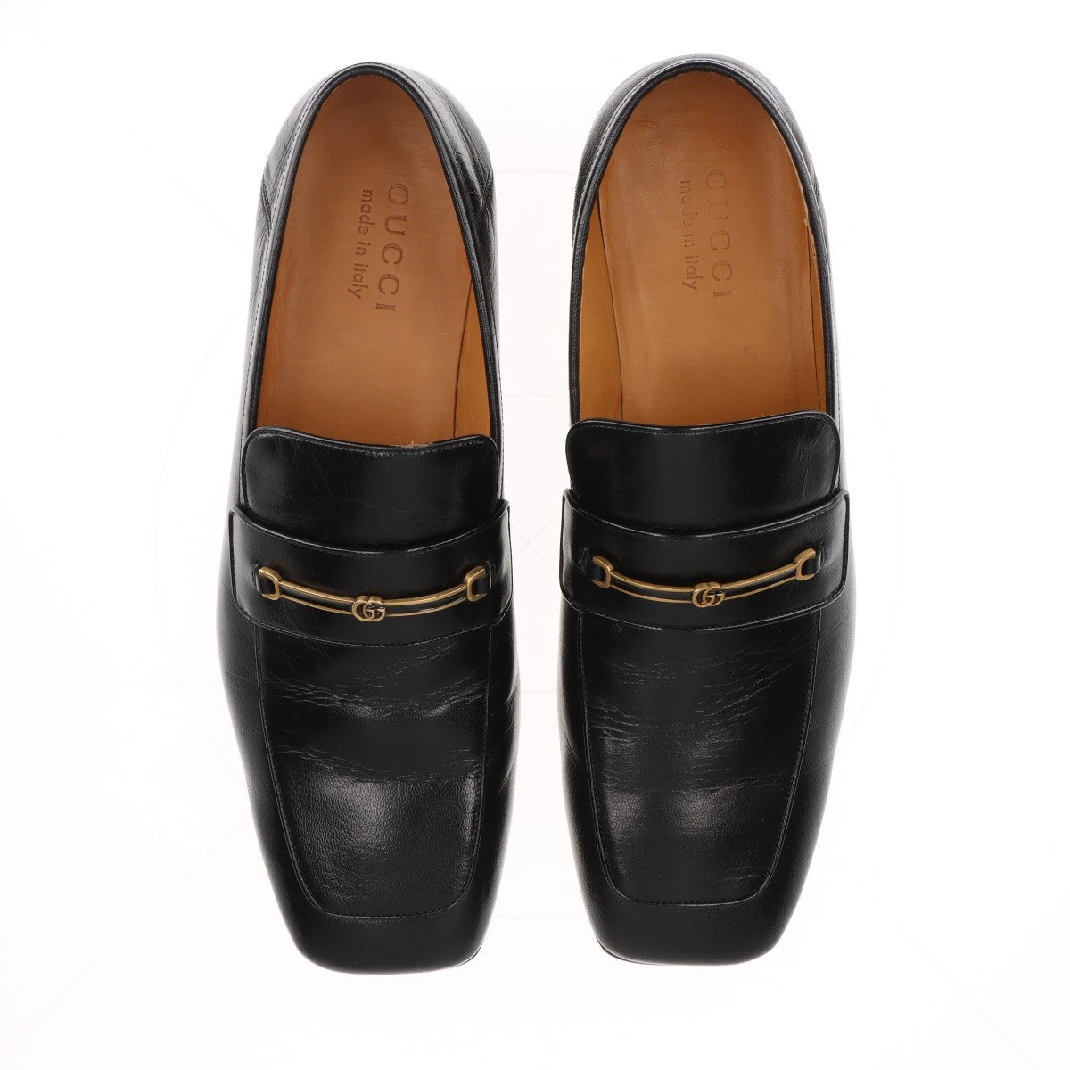 美品 GUCCI マーモント ローファー 黒 36 美品】GUCCI グッチ マーモント ローファー 付属品あり 36.5