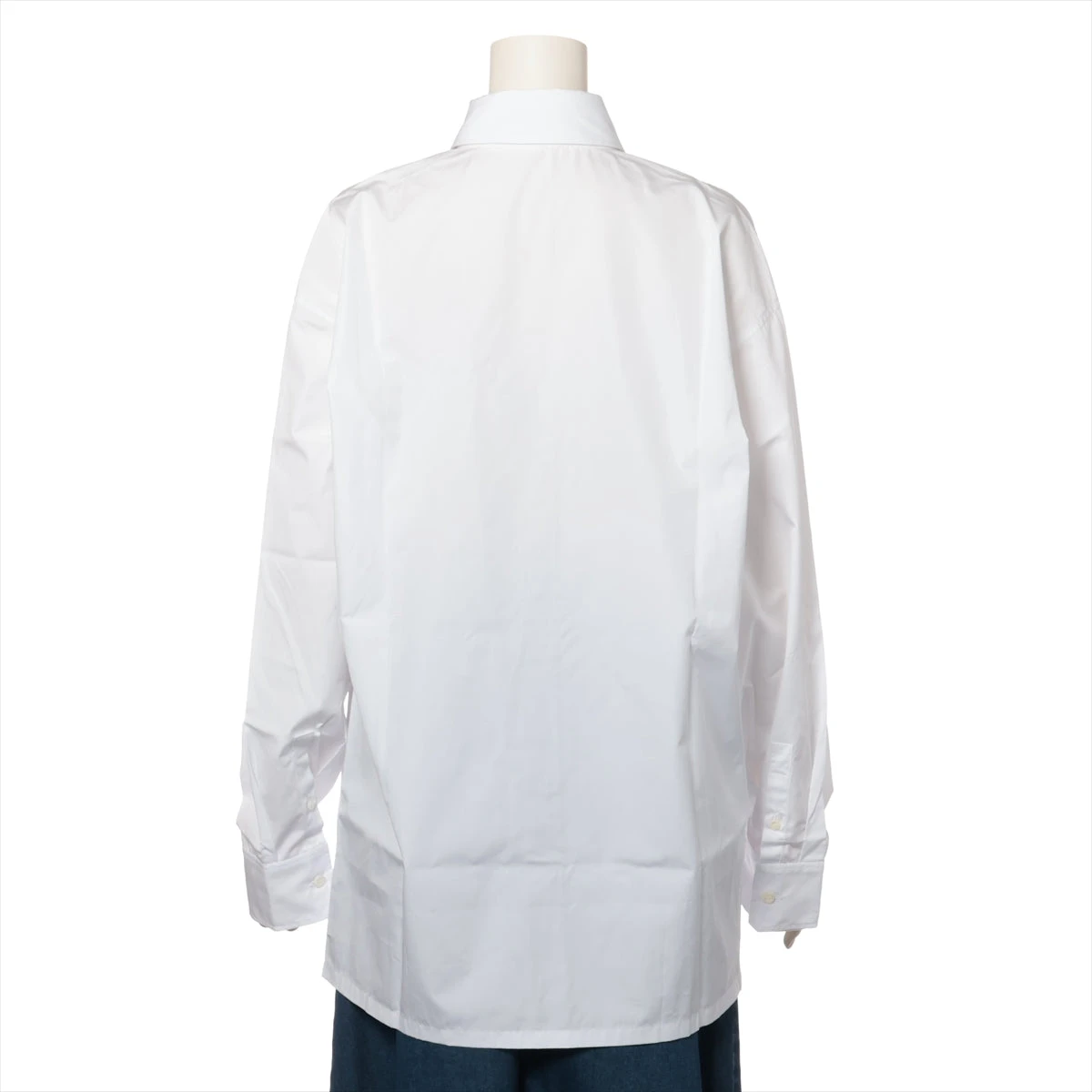 プラダ トライアングルロゴ 23SS コットン シャツ 42 レディース