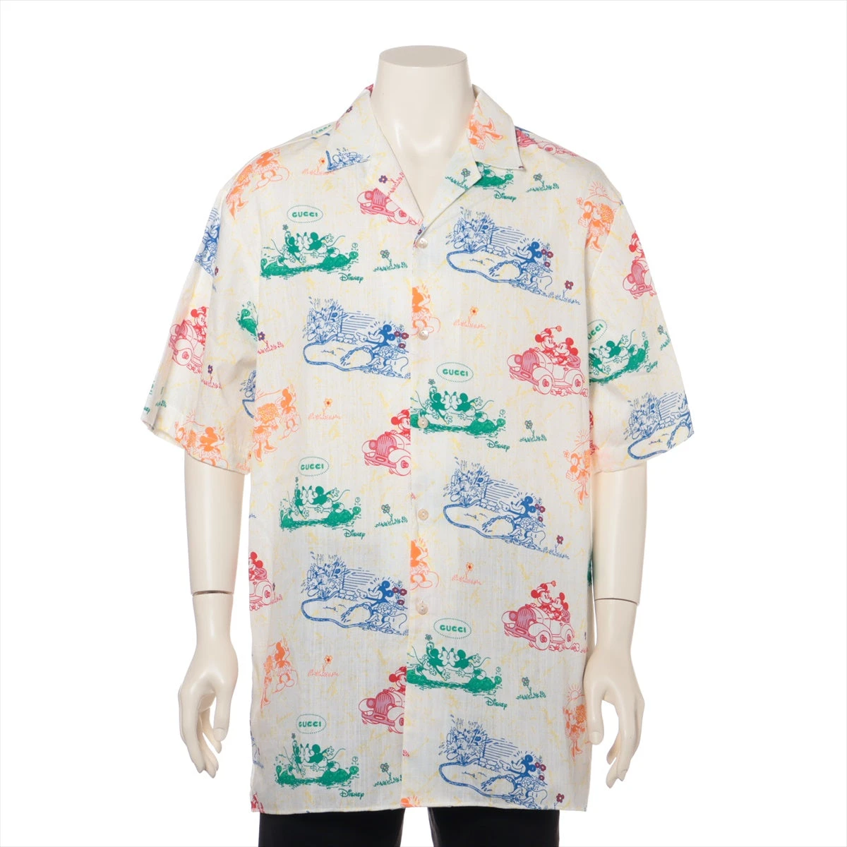 グッチ×ディズニー コットン シャツ 50 メンズ マルチカラー
