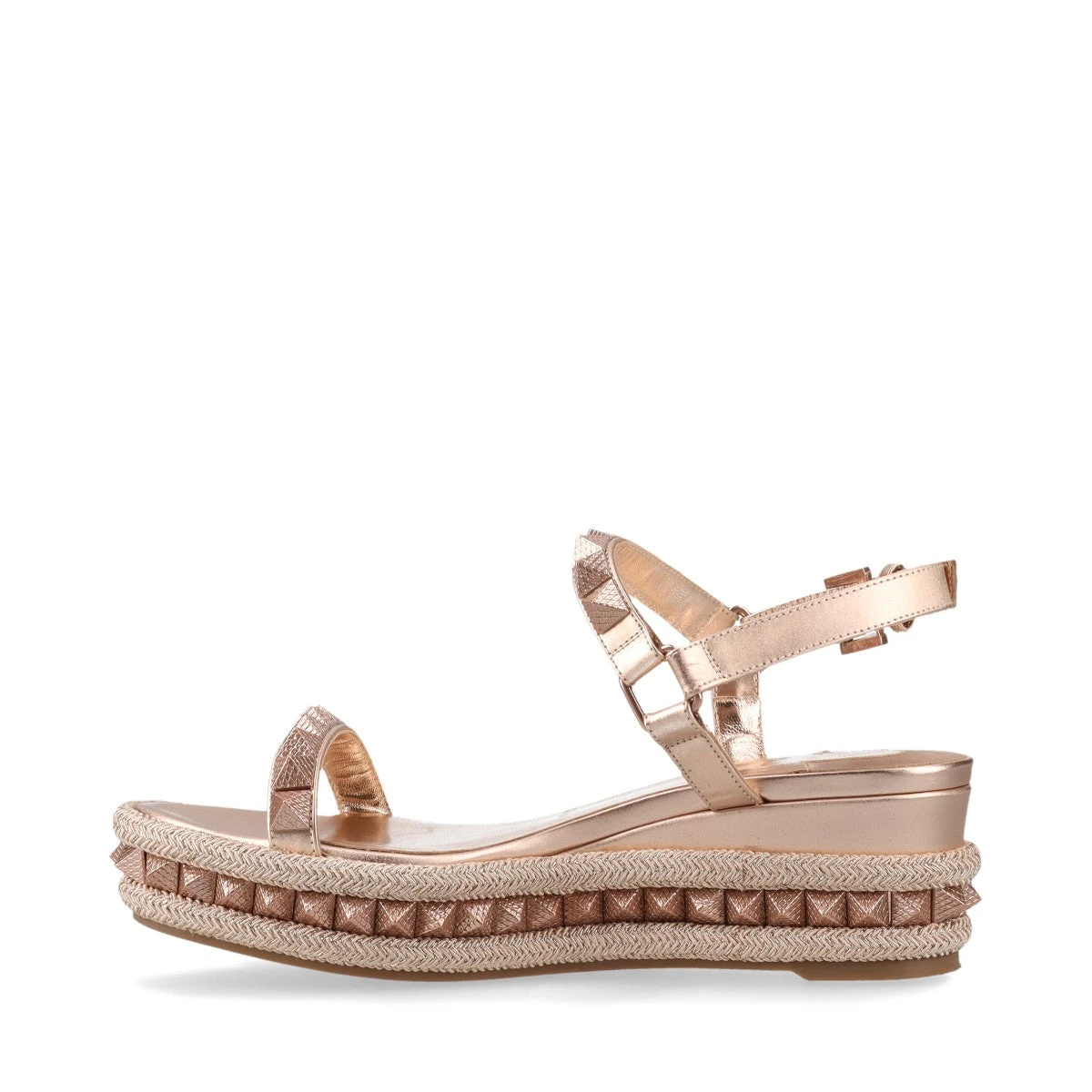 Christian Louboutin シルバー サンダル　ピラクロウ 37 Christian Louboutin シルバー サンダル ピラクロウ 37 - メルカリ