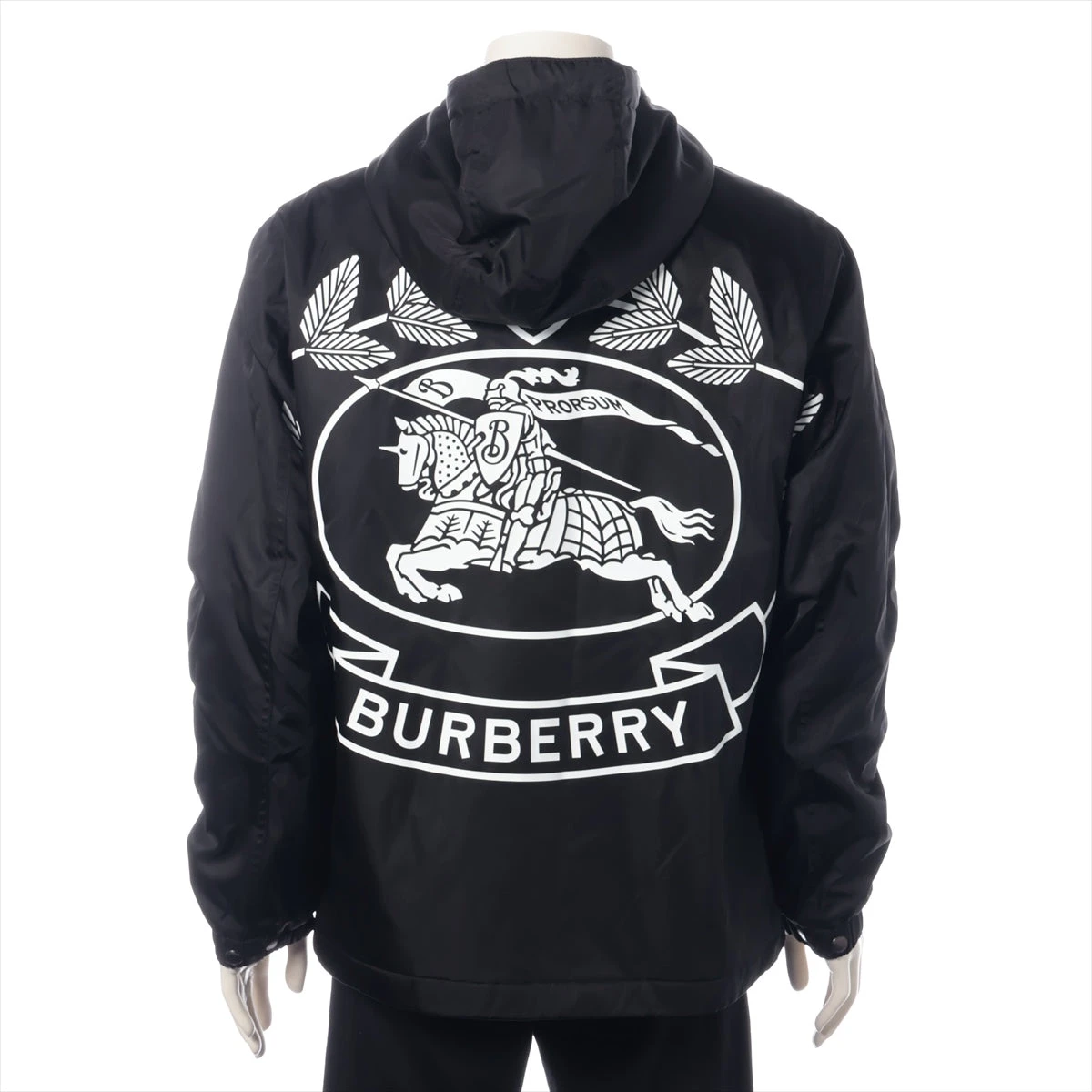 BURBERRY バーバリー ティッシ期 ナイロン ジャケット IT 38 バーバリー ティッシ期 ナイロン 中綿ジャケット S メンズ ブラック