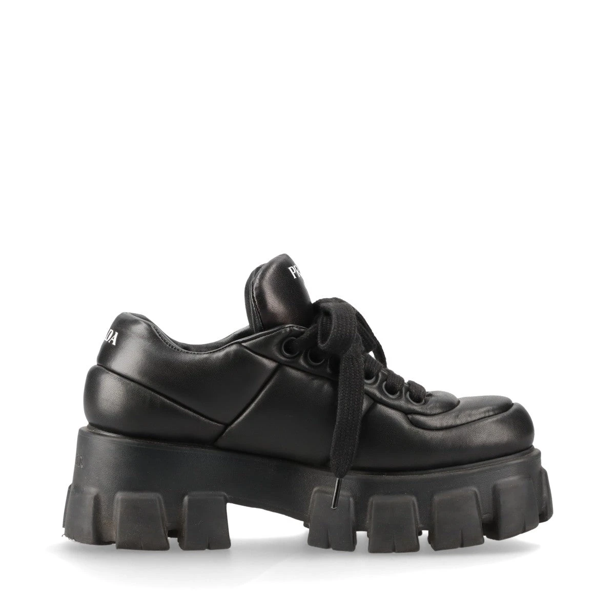 プラダ モノリス レザー スニーカー 36 レディース ブラック 119