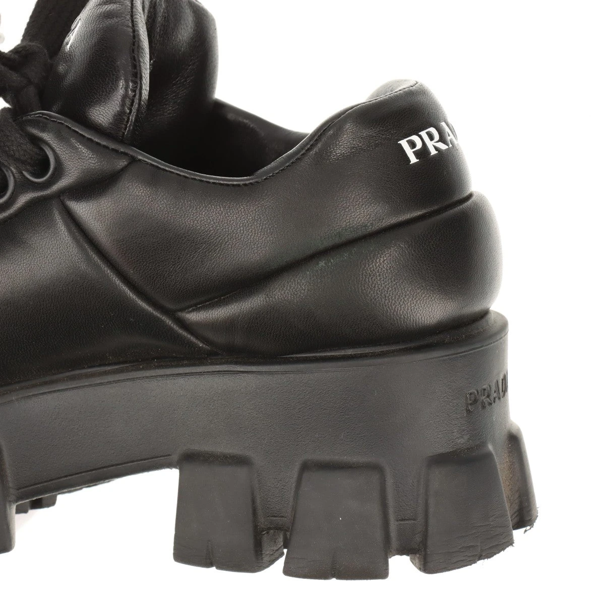 プラダ モノリス レザー スニーカー 36 レディース ブラック 119