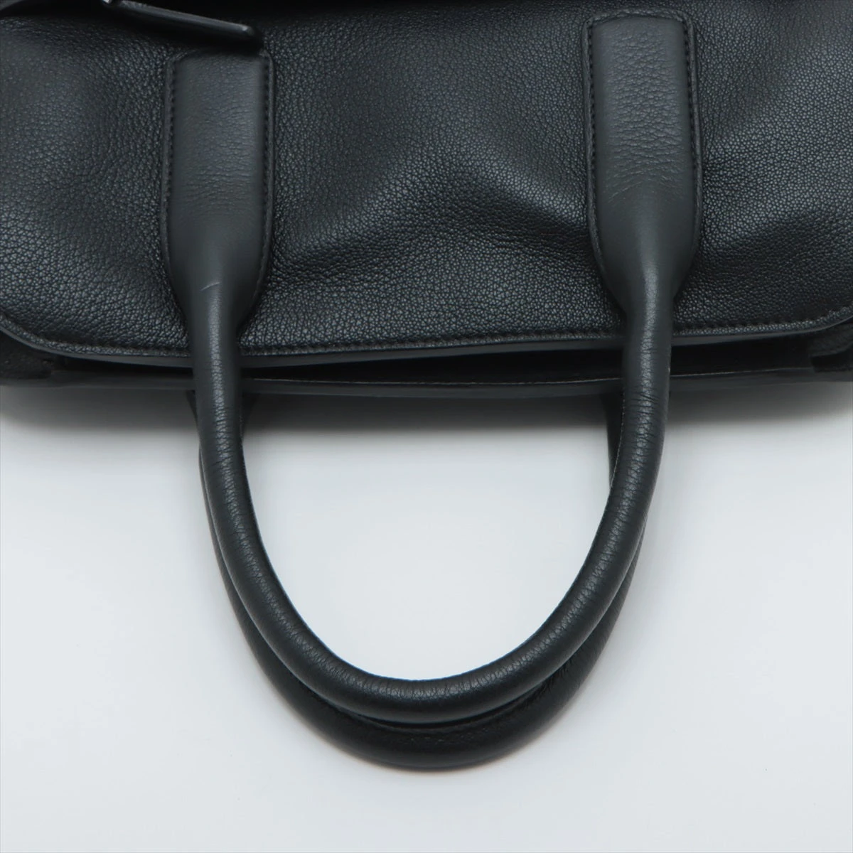 ジョルジオアルマーニ レザー トートバッグ ブラック A3121685｜中古