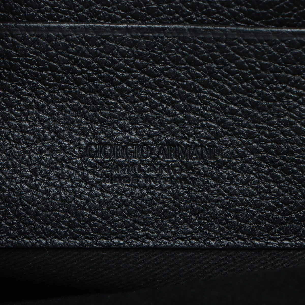 ジョルジオアルマーニ レザー トートバッグ ブラック A3121685｜中古