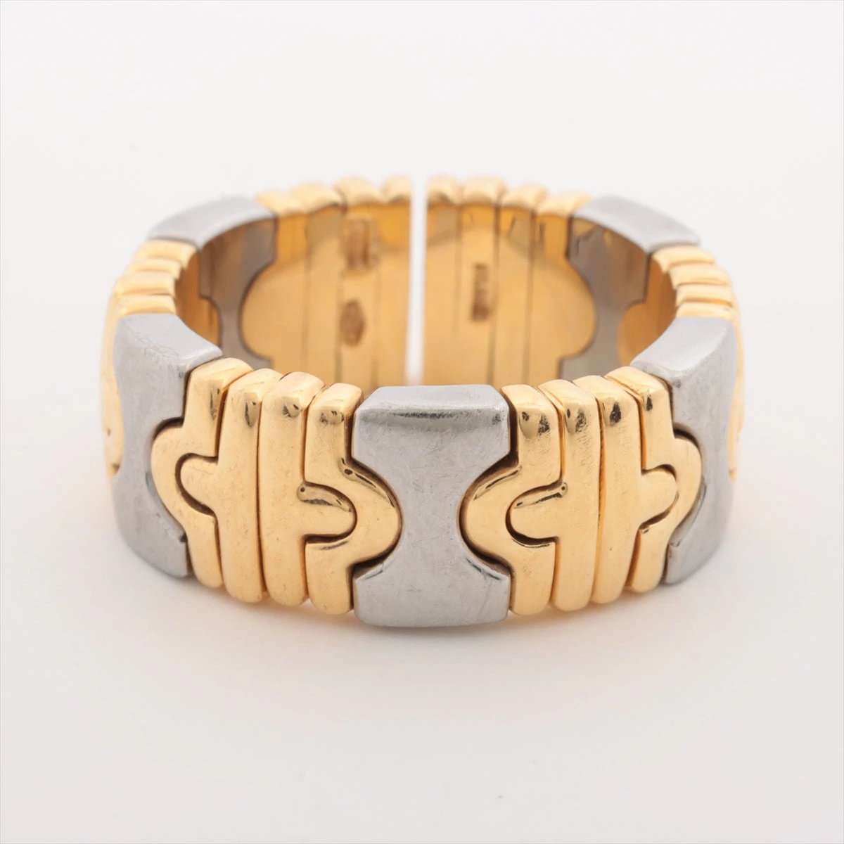 ブルガリ パレンテシ リング 750(YG)×SS 12.3g A3115268｜中古