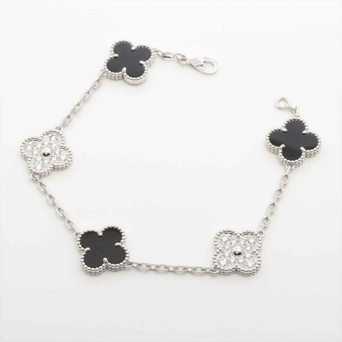 ヴァンクリーフアンドアーペル オニキス 5P ブレスレット ヴァンクリーフ&アーペル ヴィンテージアルハンブラ 5P オニキス