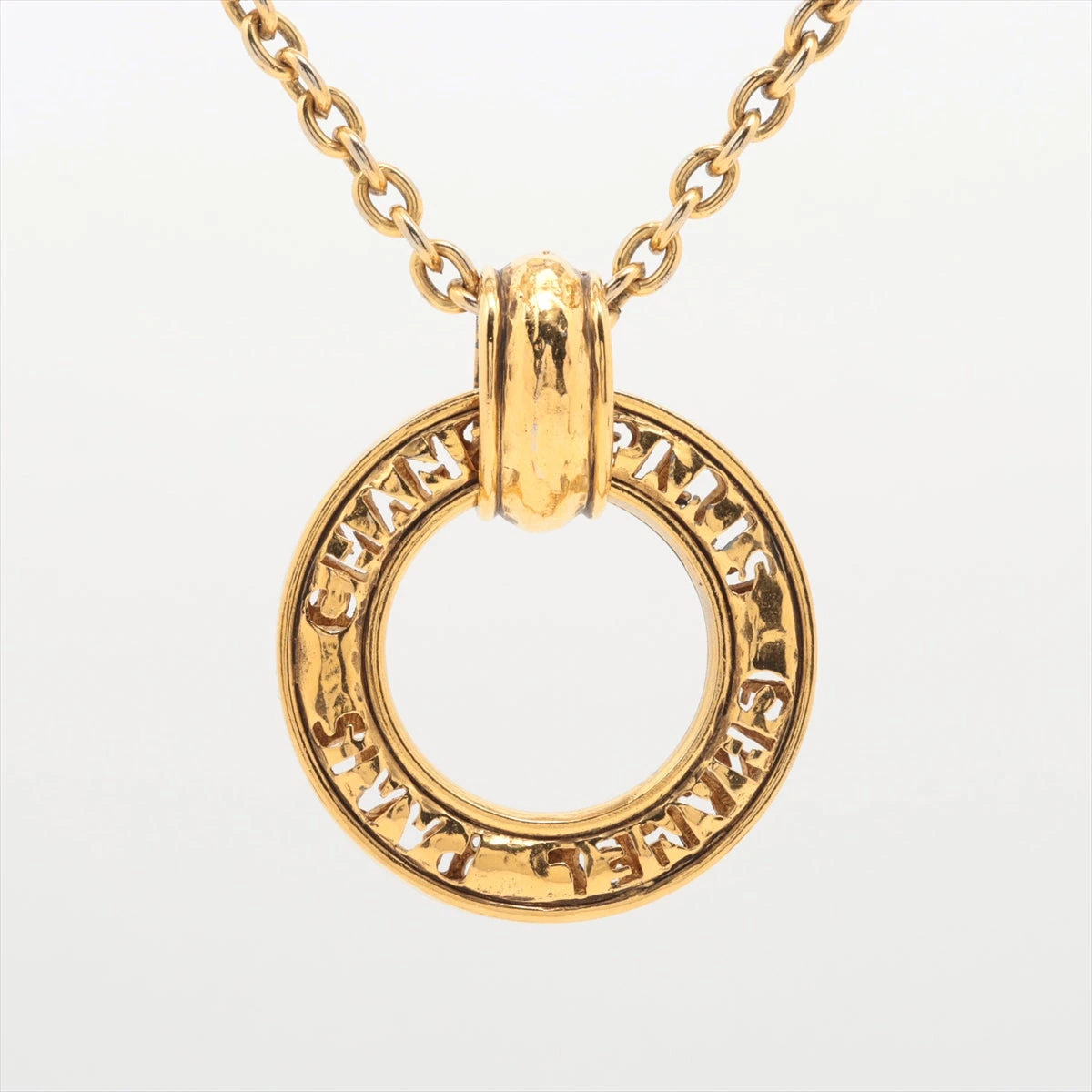 シャネル ロゴ ペンダント GP ゴールド ネックレス A3115136 シャネル ロゴ ペンダント GP ゴールド ネックレス A3115136
