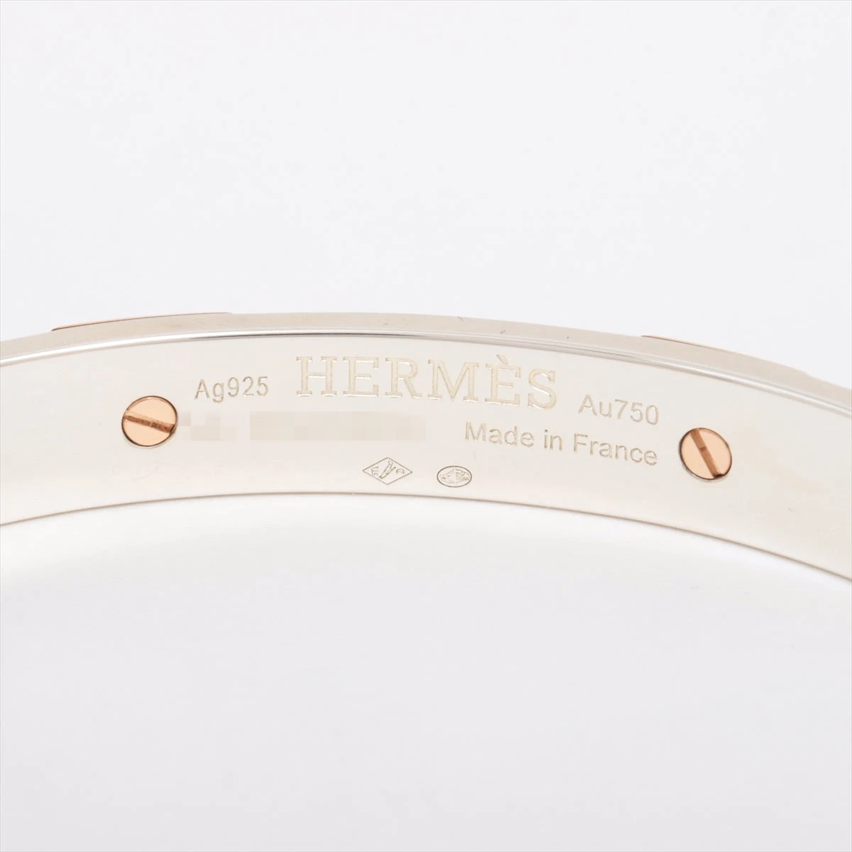 Hermes ミニクルー GM バングル LG エルメス ミニクルー バングル LG 925×750 33.0g シルバー