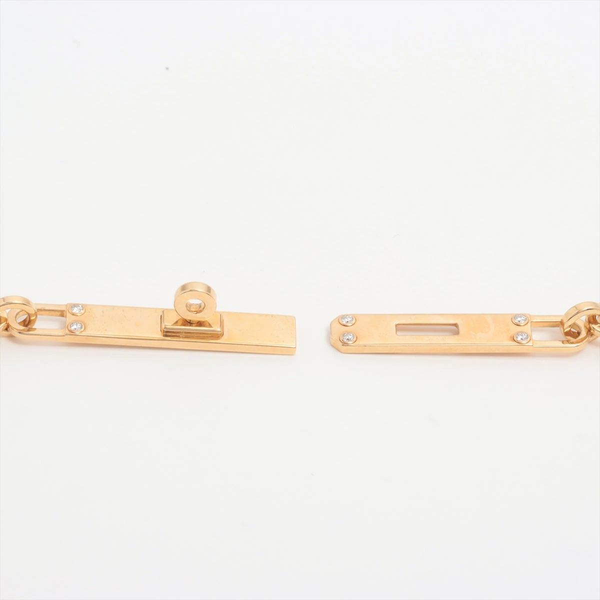 エルメス ケリー チェーン ダイヤ ネックレス 750(YG) 39.6g