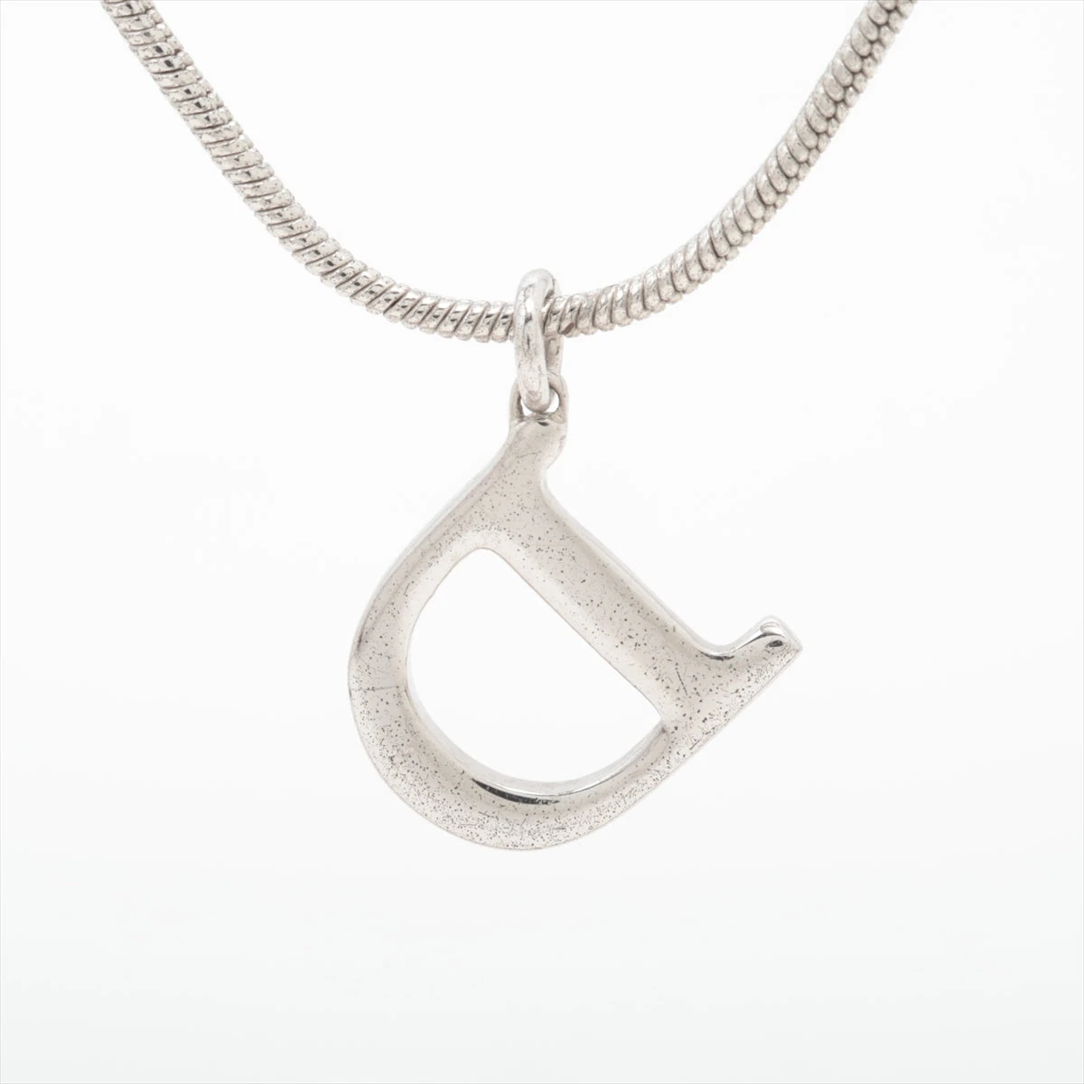 ディオール Dior シルバー アルファベット Dロゴ ネックレス Dior