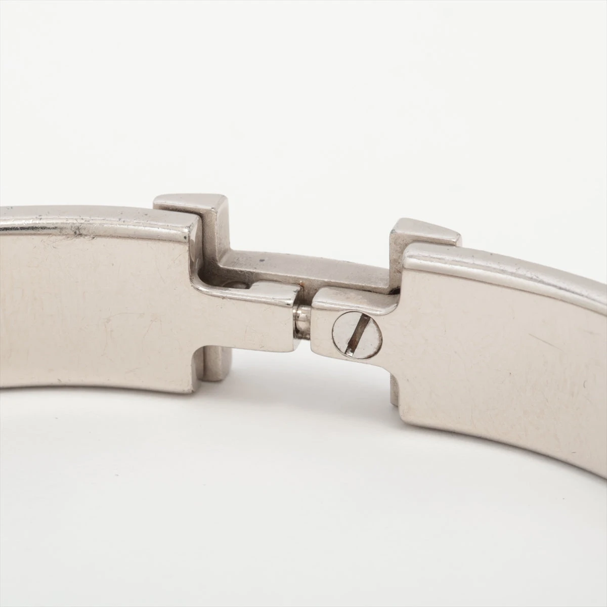 HERMES クリックH バングル silver【ランク：A】 エルメス クリッククラックHバングル ラージ バングル メタル