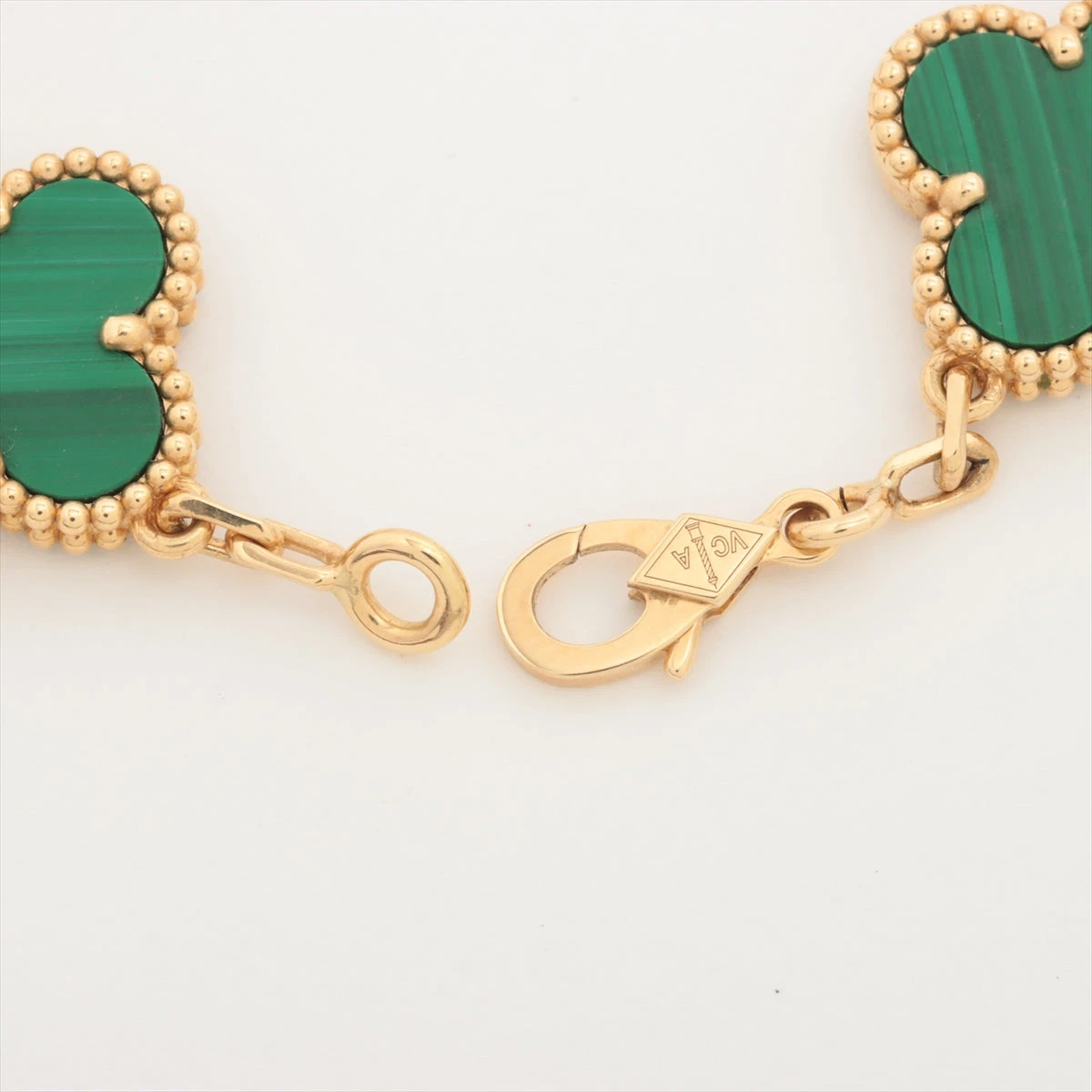 ヴァンクリーフ&アーペル ヴィンテージアルハンブラ 5P マラカイト