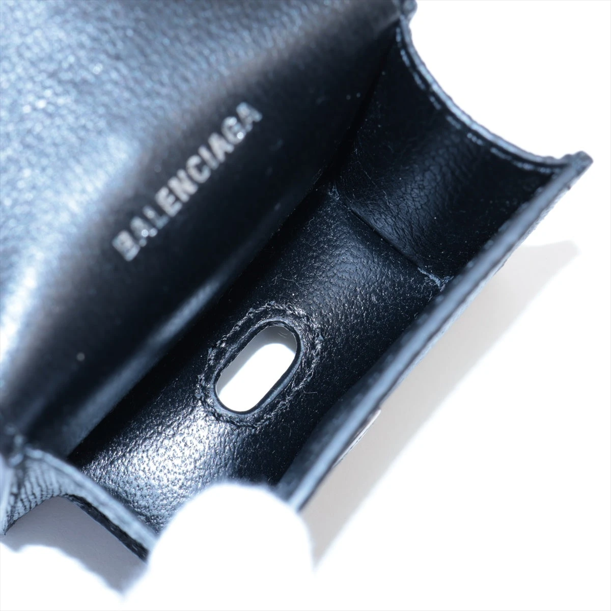 バレンシアガ BBライン 702589 レザー イヤホンケース ブラック