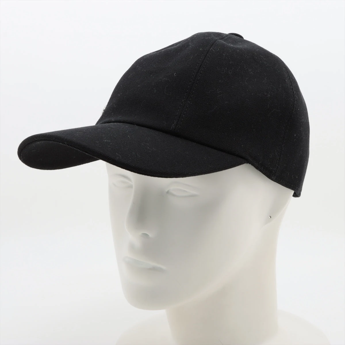 エルメス シーシェル キャップ 57 コットン×シルク ブラック A3132682  