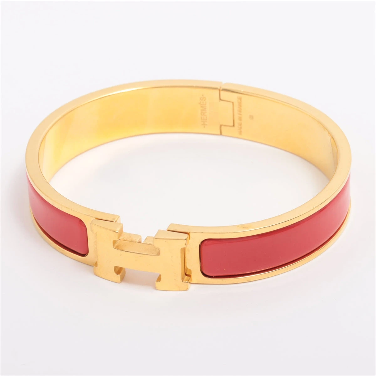 エルメス クリックHバングル ファン FI0210 バングル GP レッド 