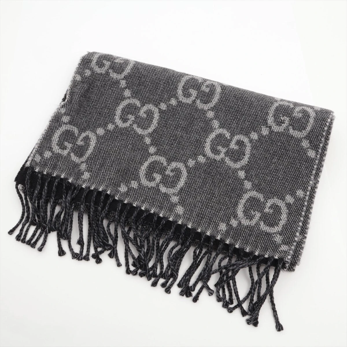【極美品】GUCCI / グッチ GG柄 ジャガード マフラー / 男女兼用 極美品】GUCCI / グッチ GG柄 ジャガード マフラー / 男女兼用