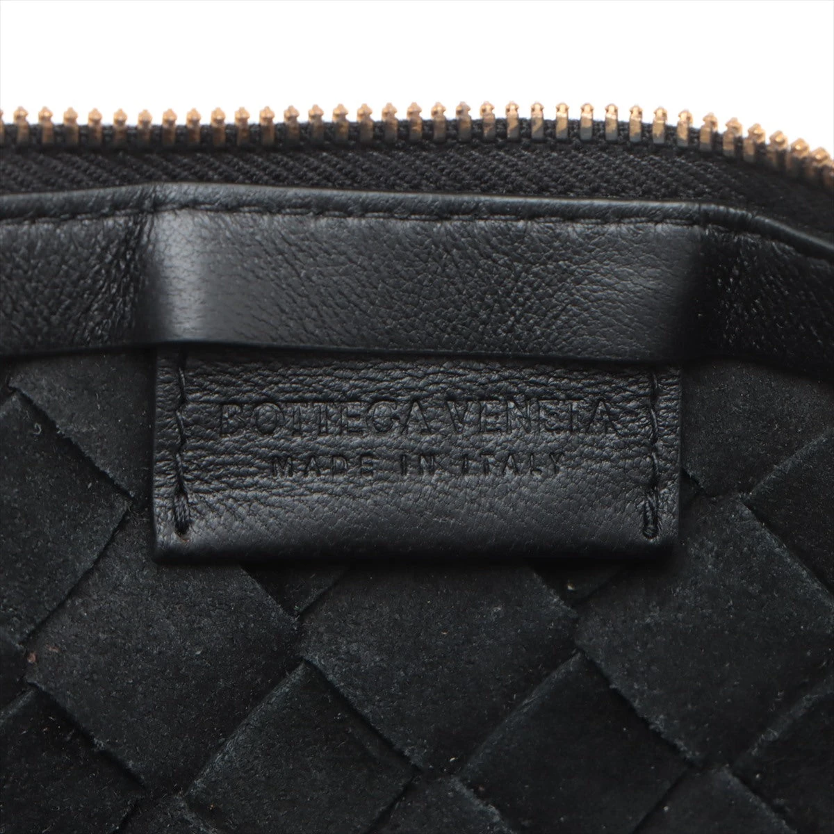 美品■ボッテガヴェネタ イントレチャート ショルダーバッグ ターンロック 黒色 Bottega Veneta ボッテガ・ヴェネタ イントレチャート