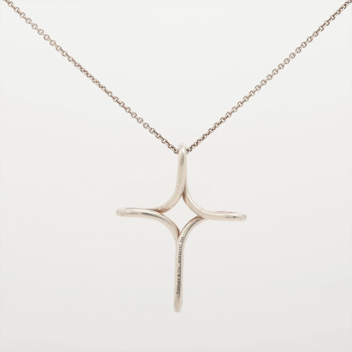 ティファニー オープンクロス ネックレス 925 10.6g シルバー A3138430