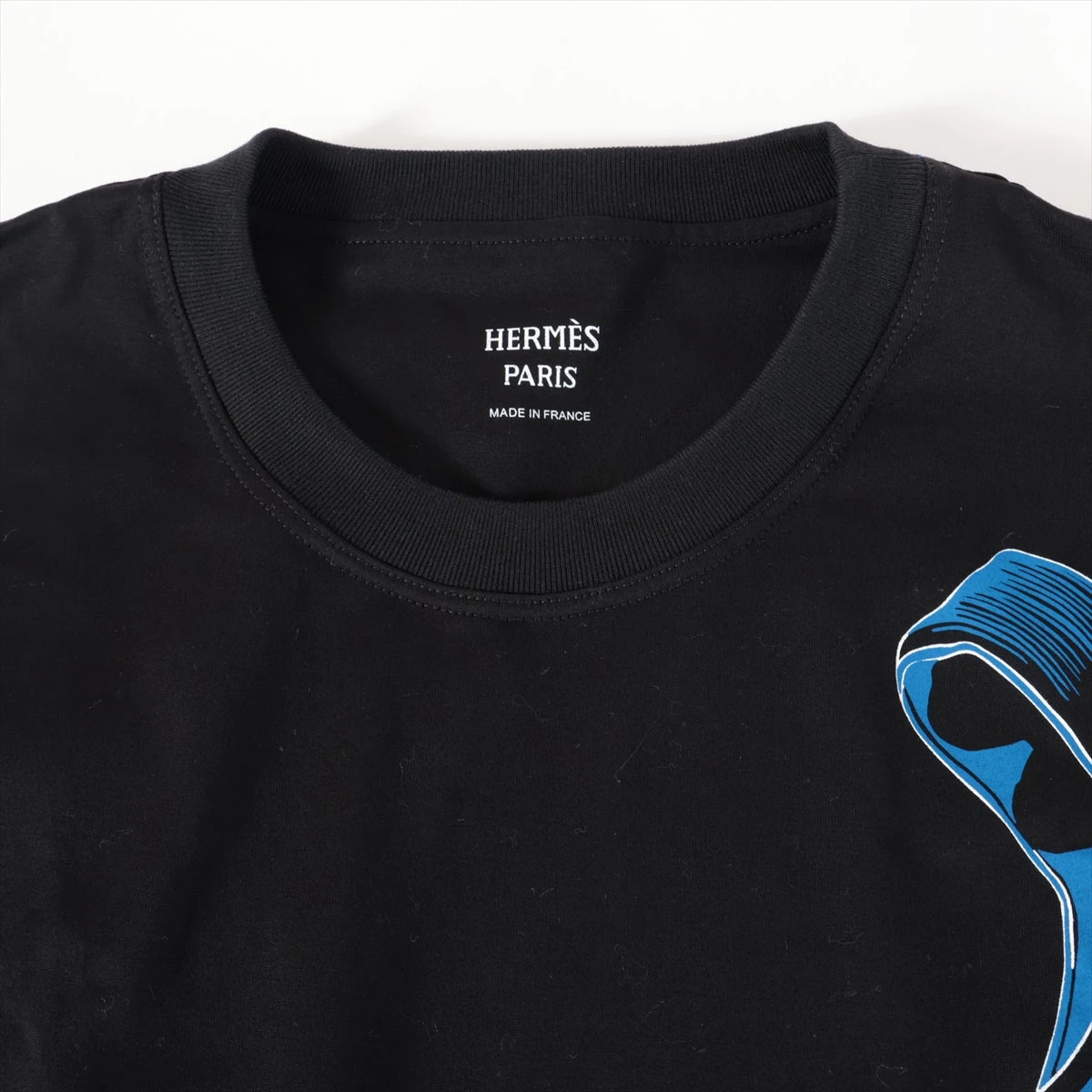 エルメス 24SS コットン Tシャツ 34 レディース ブラック